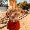 Clothing Skies Are Blue | Skies Are Blue Multi Striped Sweater Clothing Multi Color