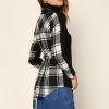 Clothing Skies Are Blue | Skies Are Blue Plaid Back Turtleneck Sweater Clothing Black