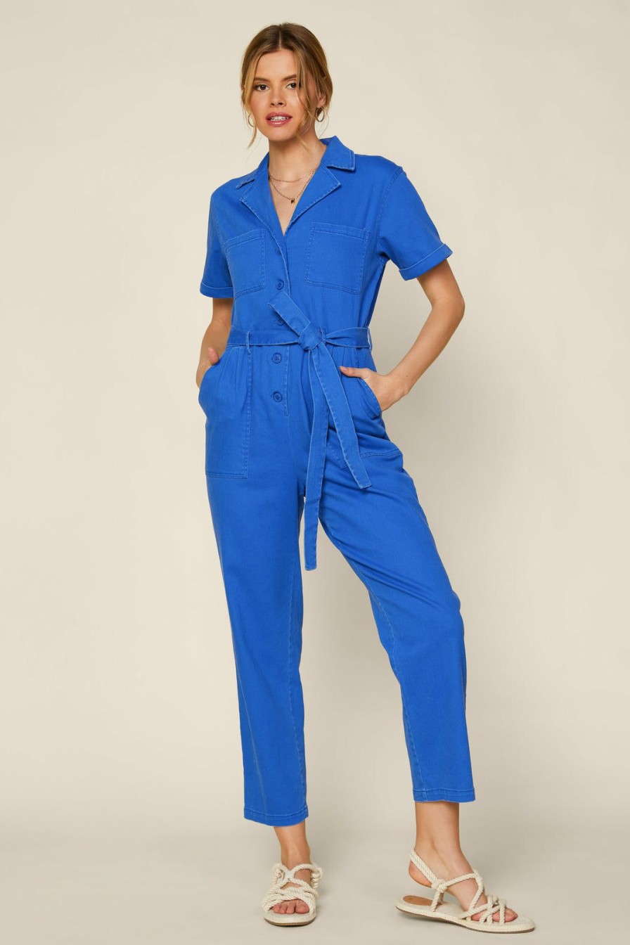 Clothing Skies Are Blue | Skies Are Kendall Utility Jumpsuit Clothing Blue