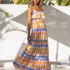 Clothing Skies Are Blue | Skies Are Blue Multi Plaid Maxi Dress New In Clothing Yellow Blue Plaid