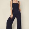 Clothing Skies Are Blue | Skies Are Blue New In Clothing Smocked Knit Jumpsuit Navy