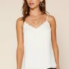 Clothing Skies Are Blue | Skies Are Blue Lace Detail Camisole Clothing Ivory