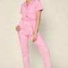 Clothing Skies Are Blue | Skies Are Blue Kendall Utility Jumpsuit Pink