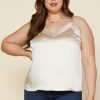 Clothing Skies Are Blue | Skies Are Blue Clothing Plus Size Naomi Strappy Cami Champagne